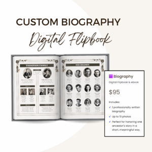 Custom Biography Mockup