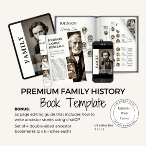 Premium Family History Book Template