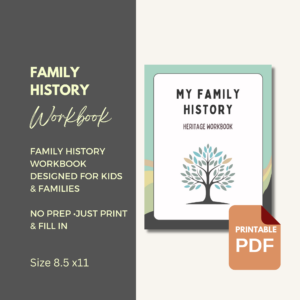 Kids Family History Coloring Book Mockups